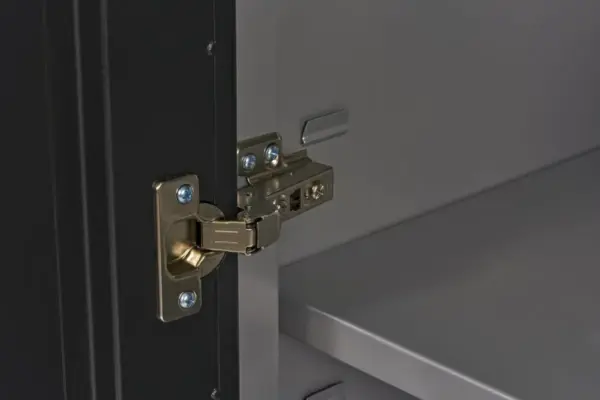 HBM Deluxe Eckregal mit Tür für Werkstattausrüstung – Bild 8