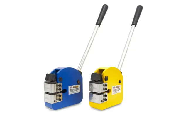 HBM 2er Set Streck- und Stauchmaschinen mit 63 mm extra tiefer Entladung
