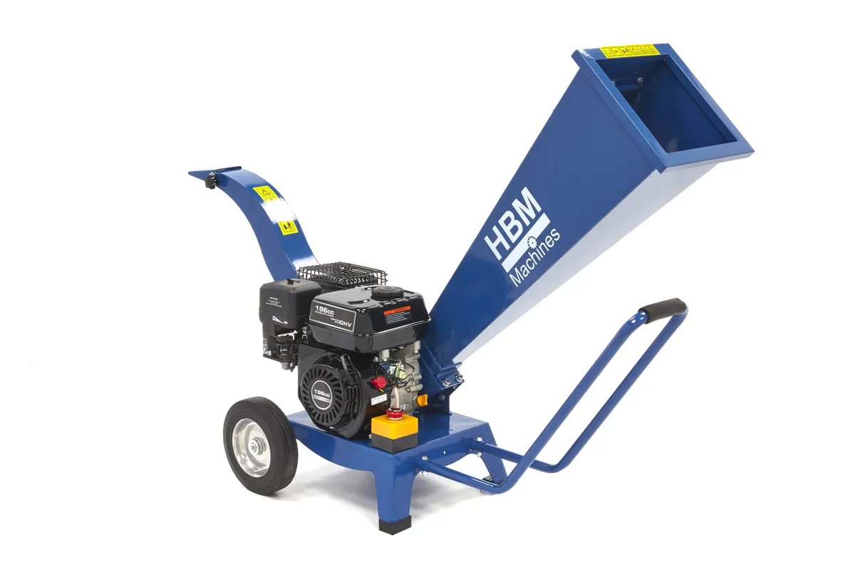 HBM Benzin Häcksler - Holzschredder 4-Takt 6,5 PS - 196 cm³