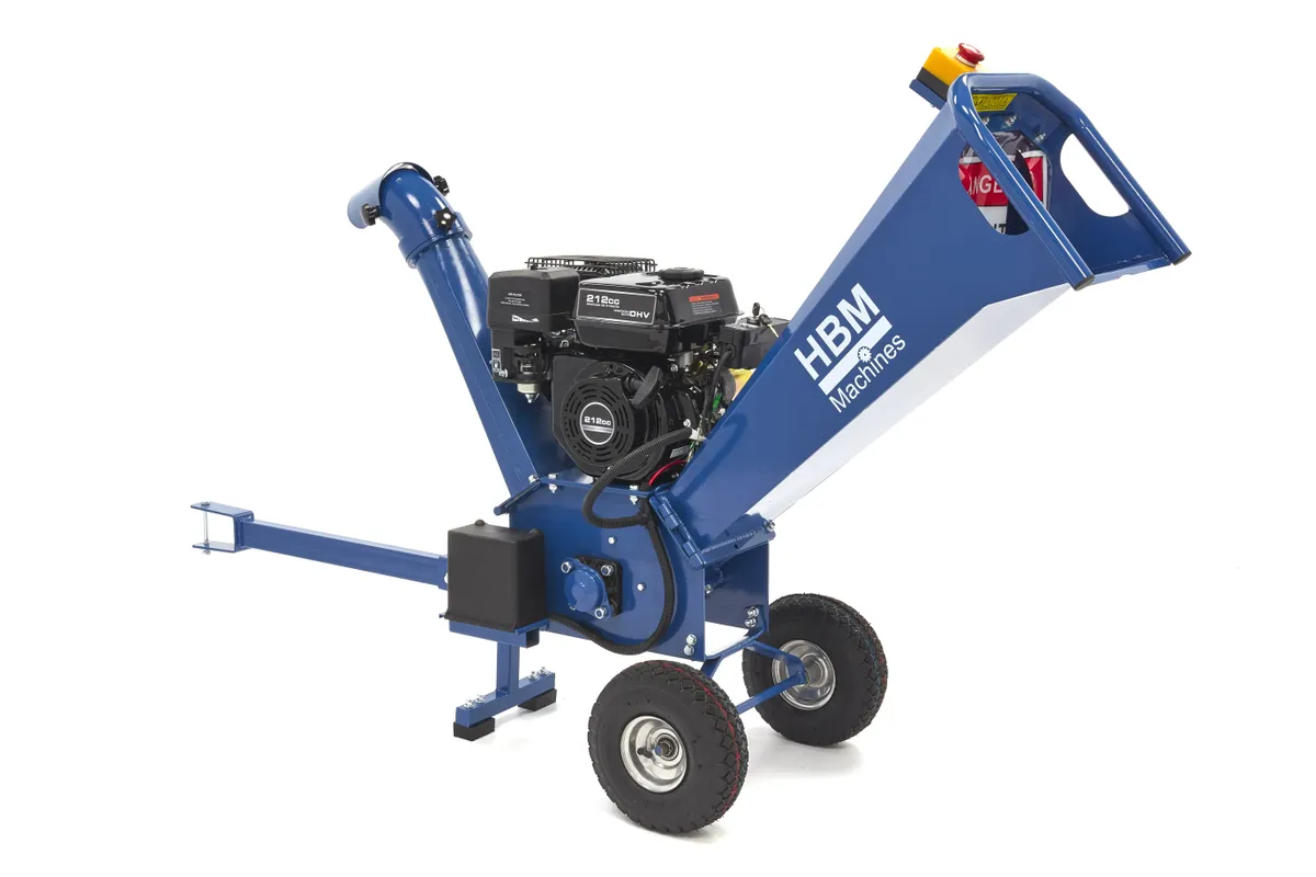HBM benzin häcksler - holzschredder 4-Takt 7 PS - 212 cm³