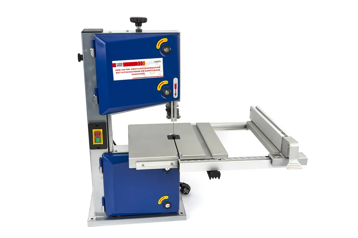 HBM Holzbandsäge 200 mm mit ausziehbarem Sägetisch