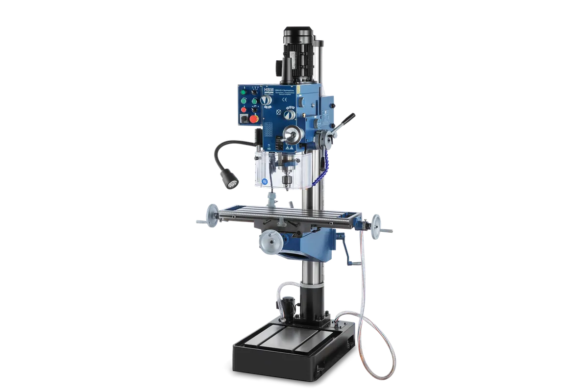 HBM 40 H Bohr-, Gewinde- und Fräsmaschine komplett