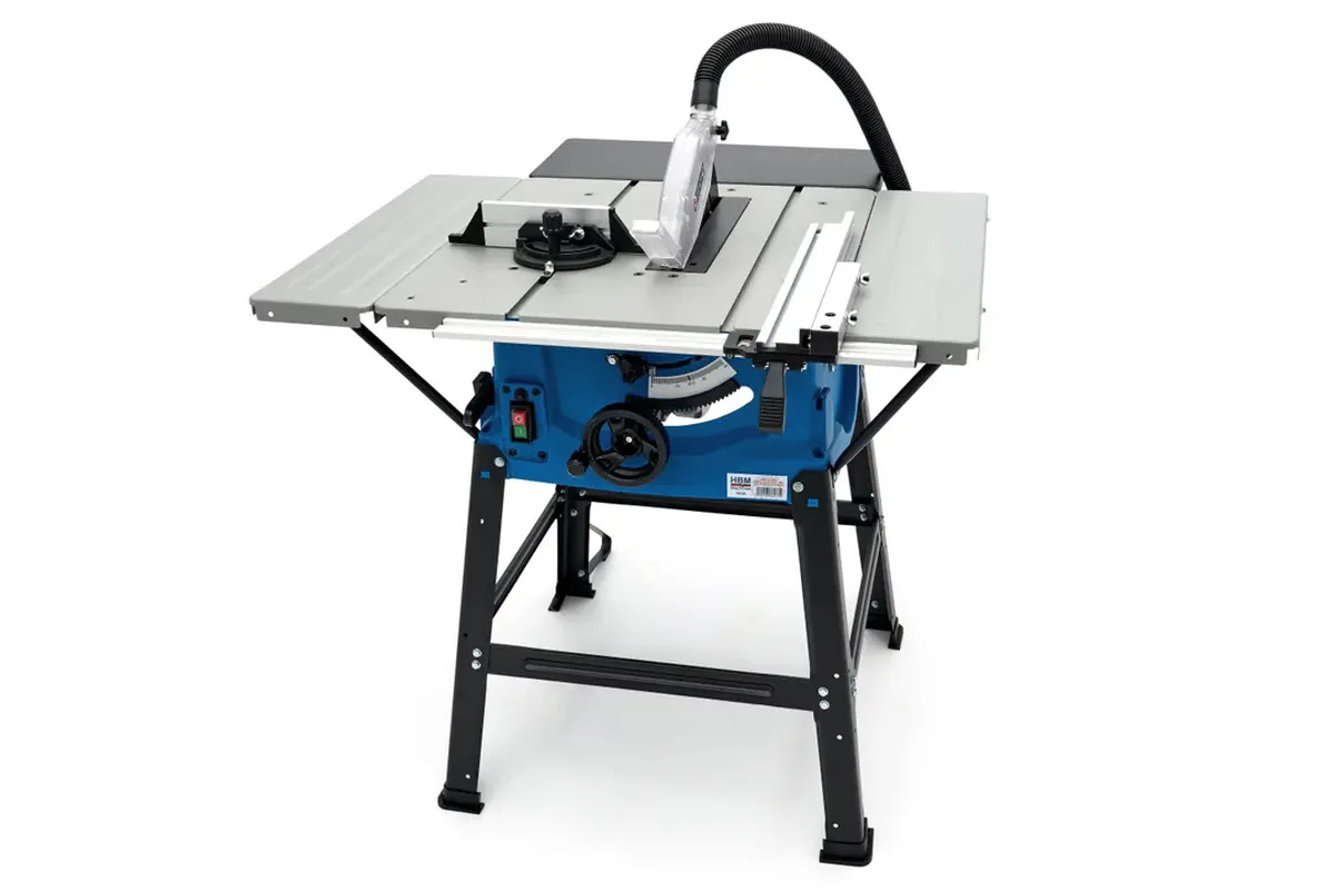 HBM 250 mm. Tischkreissäge mit 2 Seitentischen 2000 Watt