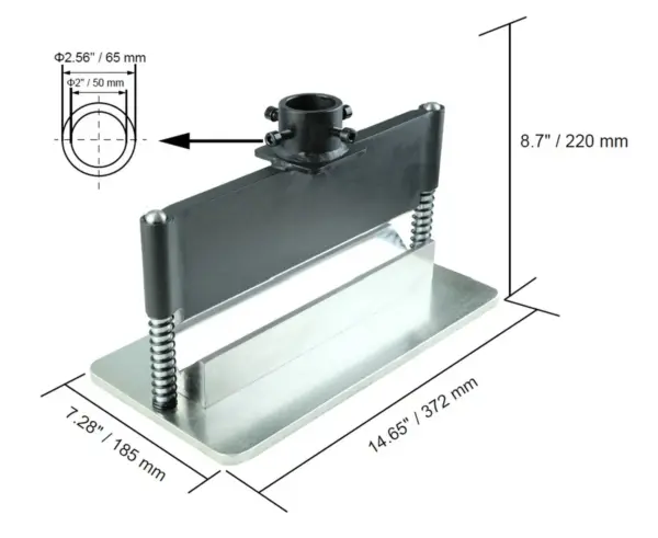 HBM Abkantaufsatz für Werkstattpressen 305 x 5 mm. – Bild 4