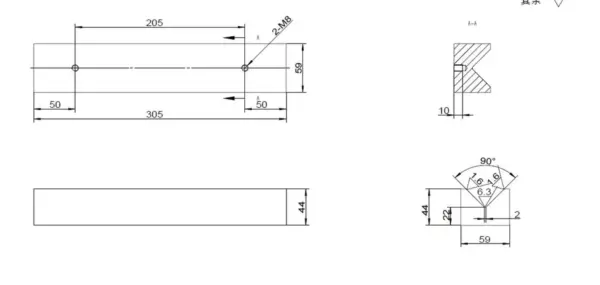 HBM Abkantaufsatz für Werkstattpressen 305 x 5 mm. – Bild 5