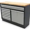 HBM professioneller Werkzeugschrank 136 cm mit 9 Schubladen, Werkbank für Werkstattausrüstung