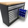 HBM professioneller Werkzeugschrank 136 cm mit 9 Schubladen, Werkbank für Werkstattausrüstung – Bild 10