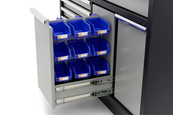 HBM professioneller Werkzeugschrank 136 cm mit 9 Schubladen, Werkbank für Werkstattausrüstung – Bild 17