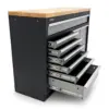 HBM professioneller Werkzeugschrank 136 cm mit 9 Schubladen, Werkbank für Werkstattausrüstung – Bild 5