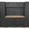 HBM Premium-Werkstattsystem, 11-teilig, mattschwarz – Bild 2