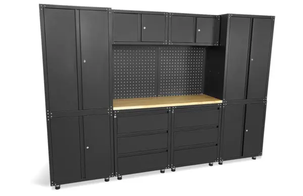 HBM Premium-Werkstattsystem, 11-teilig, mattschwarz – Bild 3
