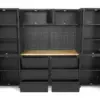 HBM Premium-Werkstattsystem, 11-teilig, mattschwarz – Bild 5