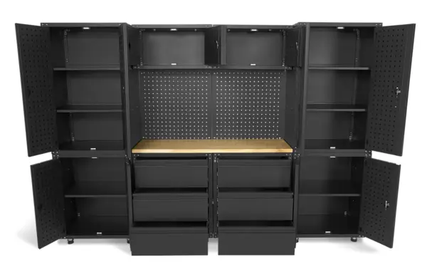 HBM Premium-Werkstattsystem, 11-teilig, mattschwarz – Bild 5