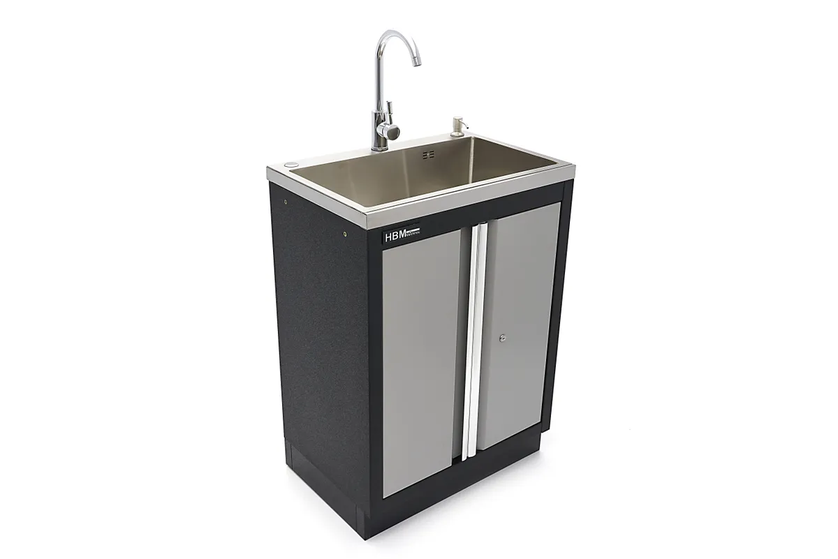 HBM Waschbecken mit Wasserhahn für Werkstattausrüstung