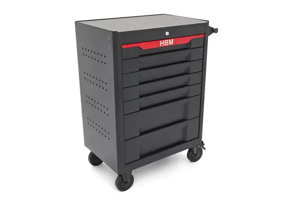 HBM Werkzeugwagen mit 7 Schubladen, 68 cm, schwarz – Bild 3 HBM Werkzeugwagen mit 7 Schubladen, 68 cm, schwarz – Bild 3