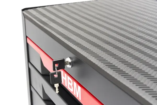 HBM Werkzeugwagen mit 7 Schubladen, 68 cm, schwarz – Bild 8 HBM Werkzeugwagen mit 7 Schubladen, 68 cm, schwarz – Bild 8