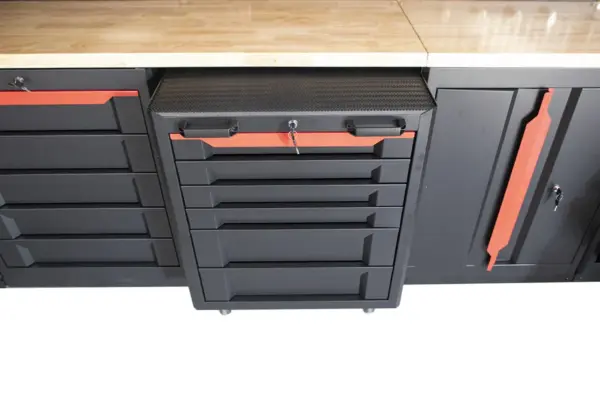 HBM professionelles, modulares Werkstattsystem der Extraklasse, 17-teilig, schwarz-rot – Bild 12 HBM professionelles, modulares Werkstattsystem der Extraklasse, 17-teilig, schwarz-rot – Bild 12