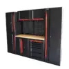 HBM professionelles, modulares Werkstattsystem der Extraklasse, 10-teilig, schwarz-rot – Bild 2