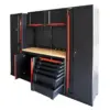 HBM professionelles, modulares Werkstattsystem der Extraklasse, 10-teilig, schwarz-rot – Bild 3
