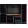 HBM professionelles, modulares Werkstattsystem der Extraklasse, 10-teilig, schwarz-rot – Bild 6