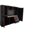 HBM professionelles, modulares Werkstattsystem der Extraklasse, 10-teilig, schwarz-rot – Bild 7