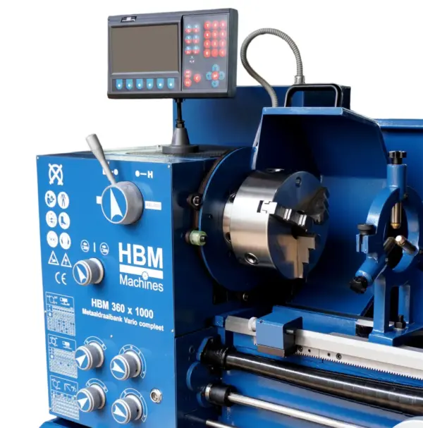 HBM Metalldrehbank 360 x 1000 DRO Vario – Bild 5