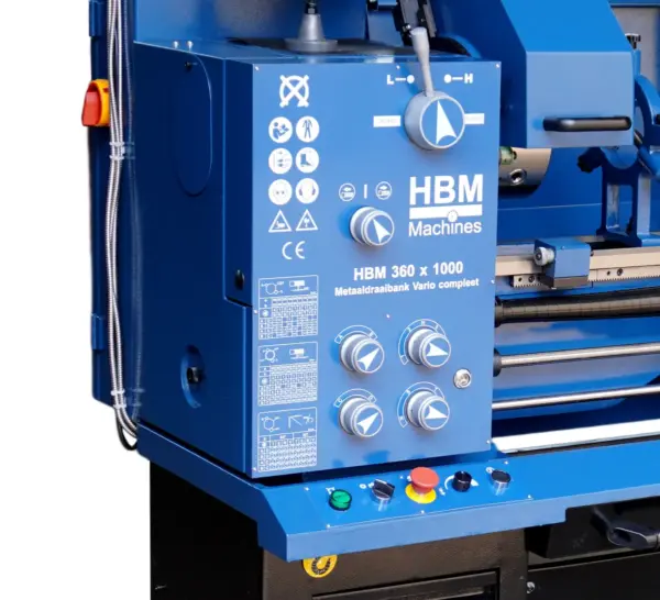 HBM Metalldrehbank 360 x 1000 DRO Vario – Bild 6
