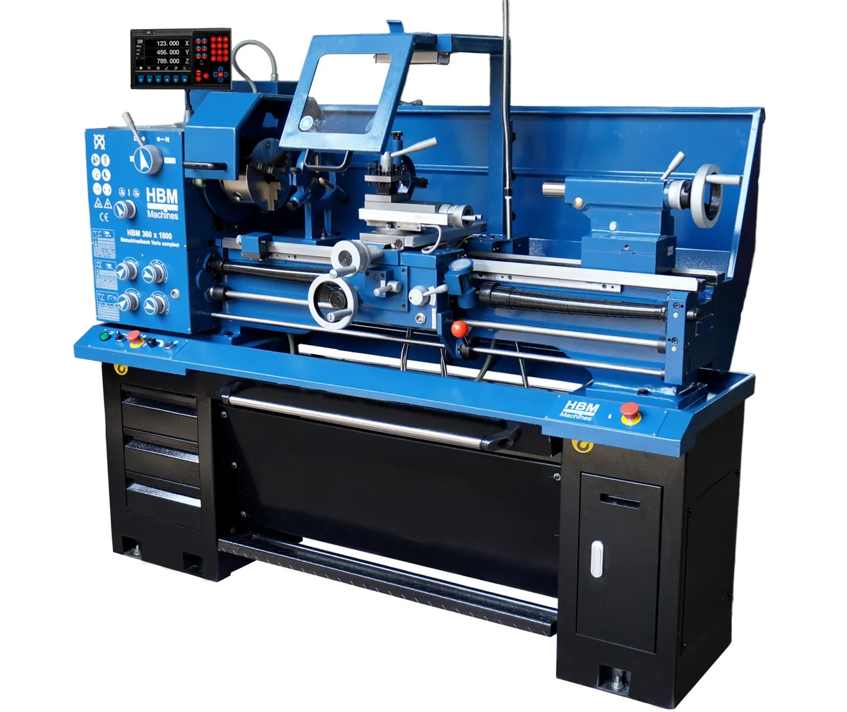 HBM Metalldrehbank 360 x 1000 DRO Vario