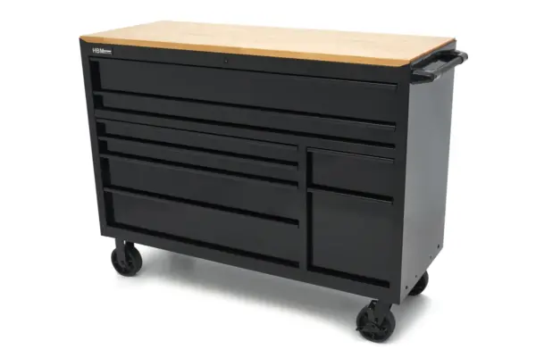 HBM Werkzeugwagen, 8 Schubladen, 142 cm, schwarz – Bild 2