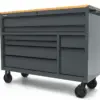 HBM Werkzeugwagen mit 8 Schubladen, 142 cm, grau – Bild 2 HBM Werkzeugwagen mit 8 Schubladen, 142 cm, grau – Bild 2