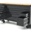 HBM Werkzeugwagen, 14 Schubladen, 182 cm, schwarz – Bild 6