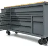 HBM Werkzeugwagen, 14 Schubladen, 182 cm, grau – Bild 7