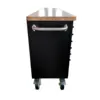 HBM Werkzeugwagen mit Holzarbeitsplatte, 258 cm, schwarz – Bild 4