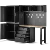 HBM Premium-Werkstattsystem, 8-teilig, Mattschwarz – Bild 5