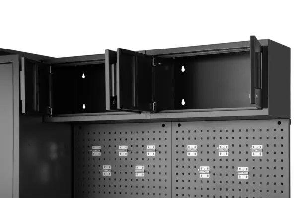 HBM Premium-Werkstattsystem, 8-teilig, Mattschwarz – Bild 6
