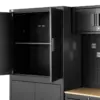 HBM Premium-Werkstattsystem, 8-teilig, Mattschwarz – Bild 7