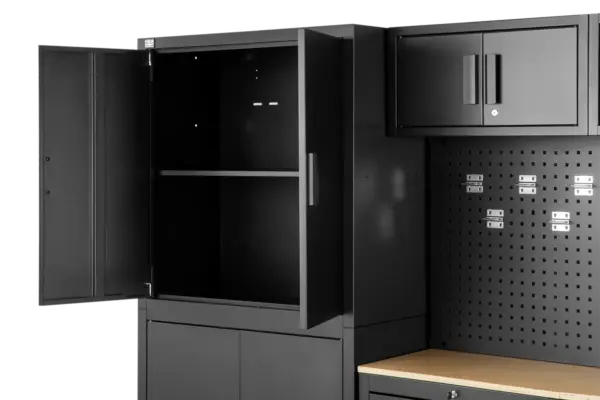HBM Premium-Werkstattsystem, 8-teilig, Mattschwarz – Bild 7