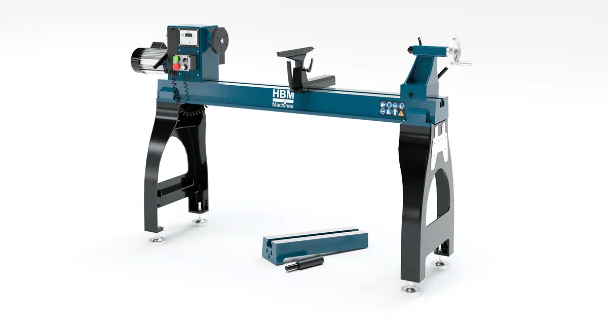 HBM Holzdrehbank variabel 1200 x 460 mm