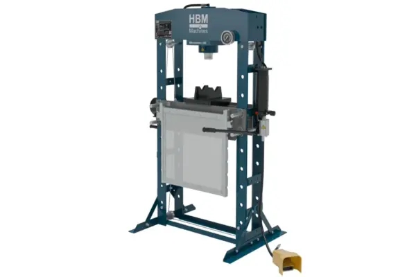 HBM 50 Ton professionelle Rahmenpresse, Werkbankpresse, mit Sicherheitsgitter HBM 50 Ton professionelle Rahmenpresse, Werkbankpresse, mit Sicherheitsgitter