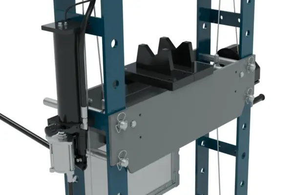 HBM 50 Ton professionelle Rahmenpresse, Werkbankpresse, mit Sicherheitsgitter – Bild 6 HBM 50 Ton professionelle Rahmenpresse, Werkbankpresse, mit Sicherheitsgitter – Bild 6