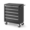 HBM Werkzeugwagen mit 5 Schubladen, 62 cm, schwarz