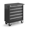 HBM Werkzeugwagen mit 5 Schubladen, 62 cm, schwarz – Bild 3
