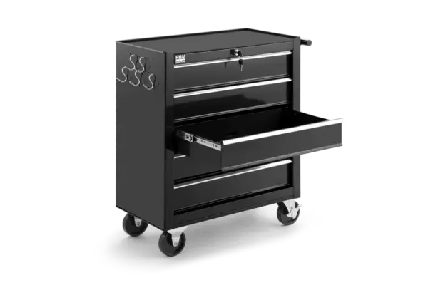 HBM Werkzeugwagen mit 5 Schubladen, 62 cm, schwarz – Bild 5