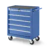 HBM Werkzeugwagen 5 Schubladen, 62 cm, blau