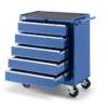 HBM Werkzeugwagen 5 Schubladen, 62 cm, blau – Bild 4