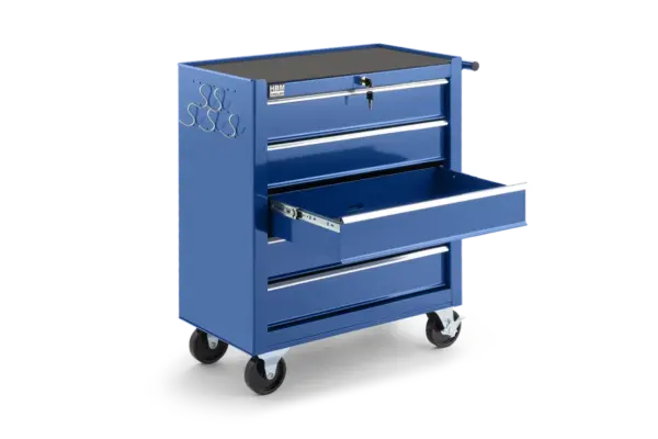 HBM Werkzeugwagen 5 Schubladen, 62 cm, blau – Bild 5