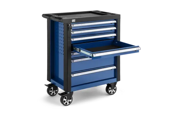 HBM Werkzeugwagen mit 7 Schubladen, 76,5 cm, blau – Bild 5