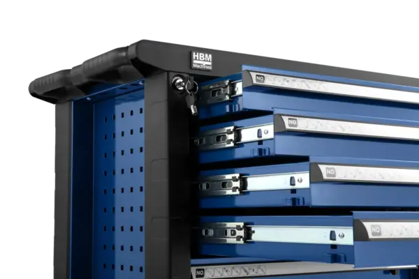 HBM Werkzeugwagen mit 7 Schubladen, 76,5 cm, blau – Bild 6