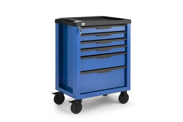 HBM Werkzeugwagen 6 Schubladen, 70,8 cm, blau – Bild 3