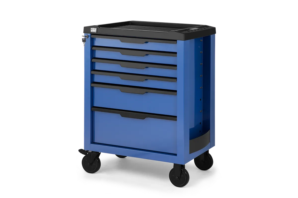 HBM Werkzeugwagen 6 Schubladen, 70,8 cm, blau